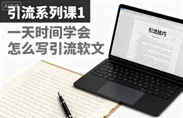 引流系列课1，一天时间学会怎么写引流软文-550资源网|九公子网络科技