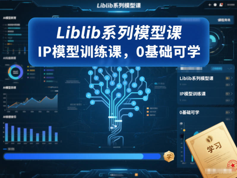 Liblib系列模型课，IP模型训练课，0基础可学-550资源网|九公子网络科技