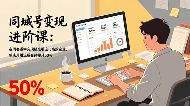 同城号变现进阶课：在同城赛道中实现精准引流与高效变现，单店月引流成交额提升50%-550资源网|九公子网络科技