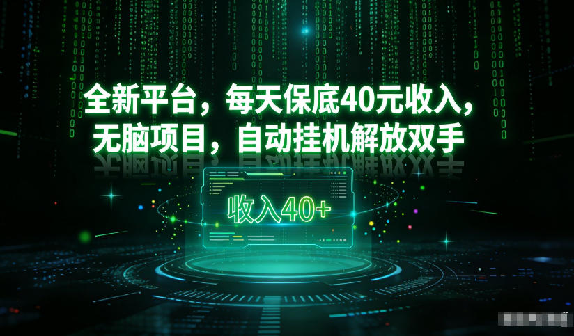 最新看广平台，每天保底30-4米，无脑项目，自动挂G解放双手【揭秘】-550资源网|九公子网络科技