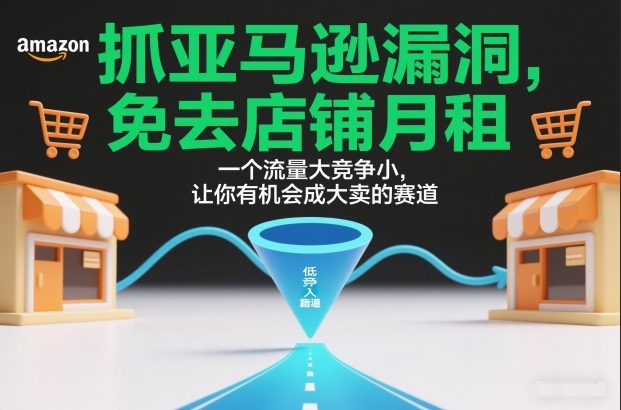 抓亚马逊漏洞，免去店铺月租，一个流量大竞争小，让你有机会成大卖的赛道-550资源网|九公子网络科技