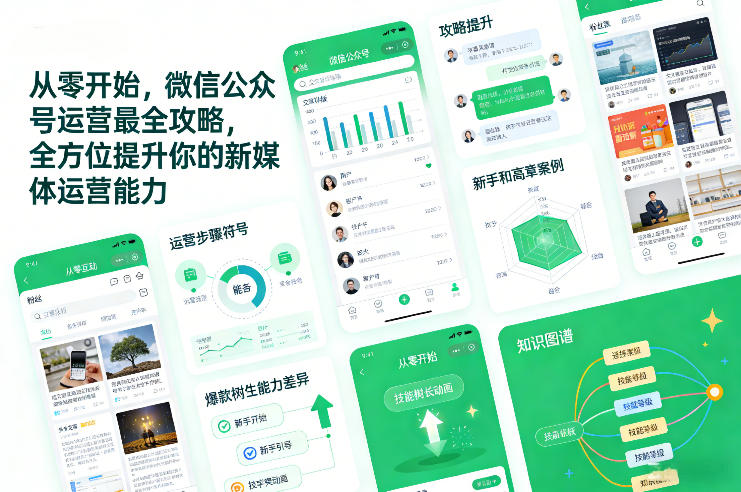 从零开始，微信公众号运营最全攻略，全方位提升你的新媒体运营能力-550资源网|九公子网络科技