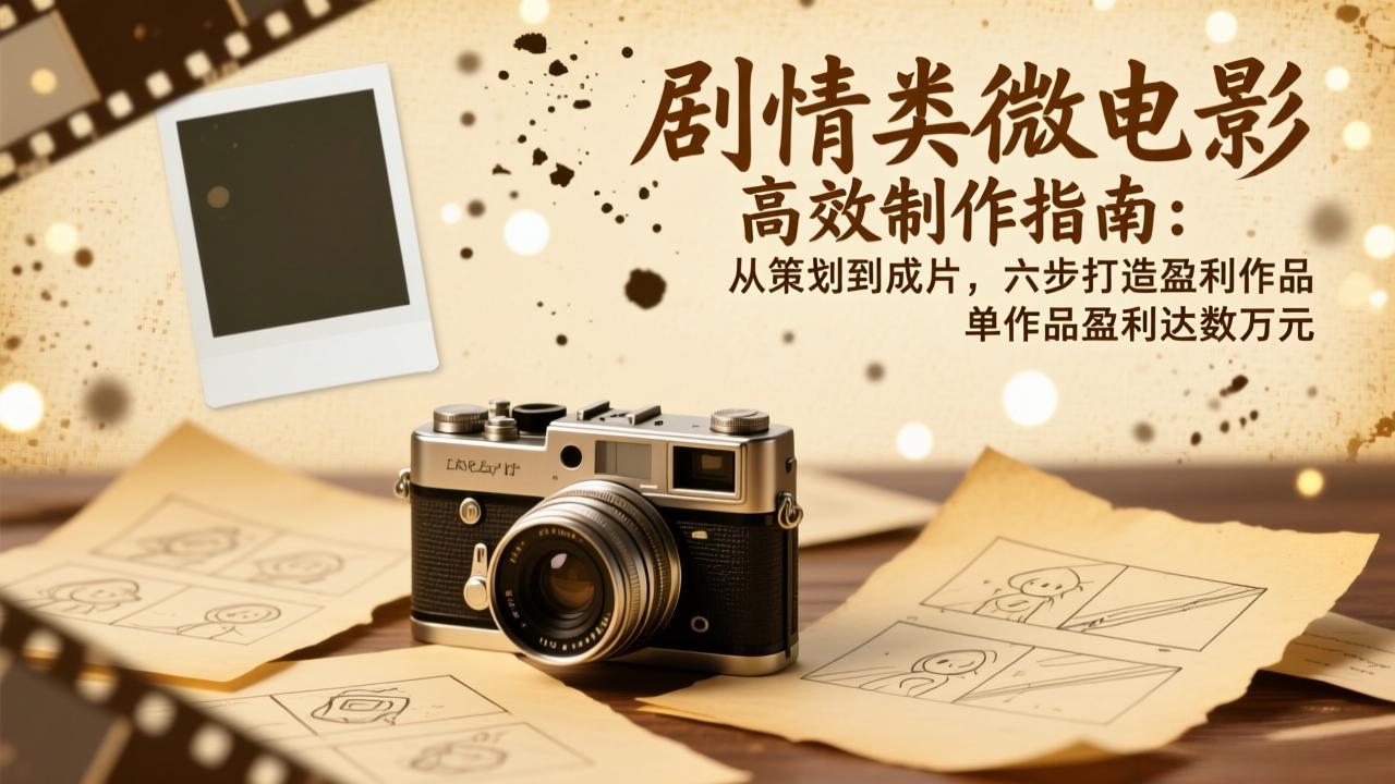 剧情类微电影高效制作指南：从策划到成片，六步打造盈利作品，单作品盈利达数万元-550资源网|九公子网络科技
