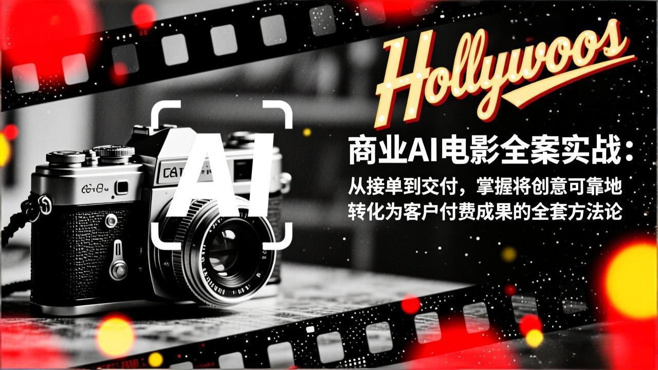 商业AI电影全案实战：从接单到交付，掌握将创意可靠地转化为客户付费成果的全套方法论-550资源网|九公子网络科技