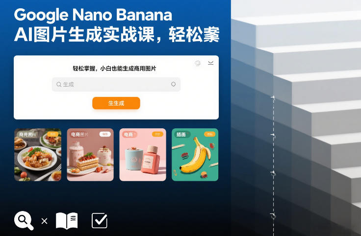 Google Nano Banana AI图片生成实战课，轻松掌握，小白也能生成商用图片-550资源网|九公子网络科技