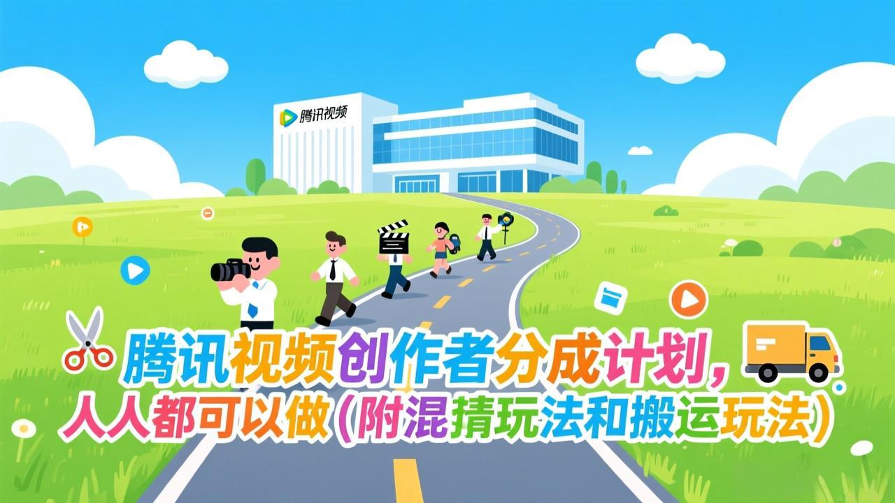 腾讯视频创作者分成计划，人人都可以做(附混剪玩法和搬运玩法-550资源网|九公子网络科技