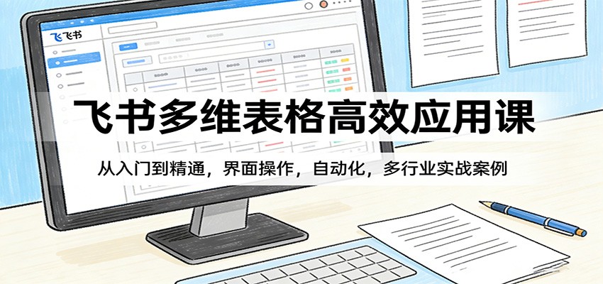 飞书多维表格高效应用课：从入门到精通，界面操作，自动化，多行业实战案例-550资源网|九公子网络科技