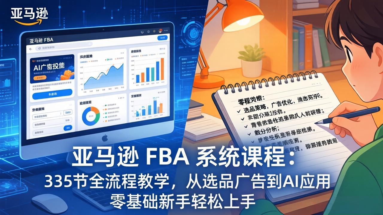亚马逊 FBA 系统课程(更新26年3月-550资源网|九公子网络科技