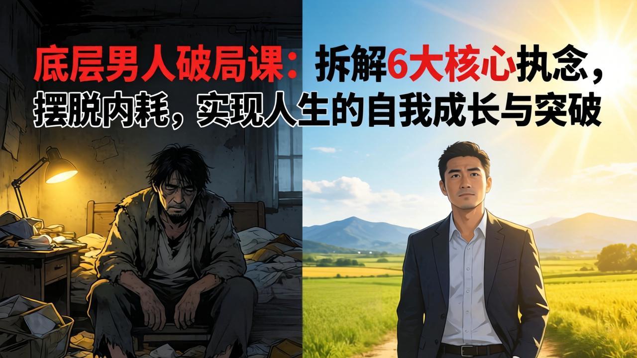 付费文章：底层男人破局课：拆解 6 大核心执念，摆脱内耗，实现人生的自我成长与突破-550资源网|九公子网络科技