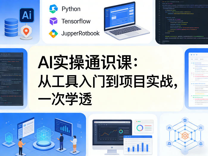 AI实操通识课，从工具入门到项目实战，一次学透-550资源网|九公子网络科技