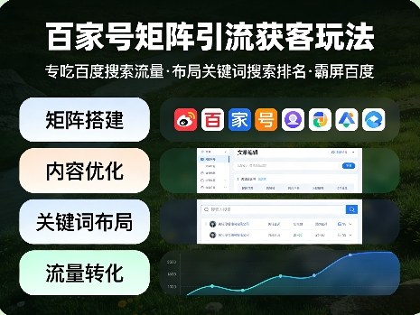百家号矩阵引流获客玩法，专吃百度搜索流量，布局关键词搜索排名，霸屏百度-550资源网|九公子网络科技