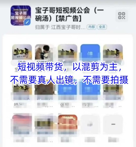 宝子哥头部团队短视频带货，以混剪为主，不需要真人出镜，不需要拍摄【更新26年3月】-550资源网|九公子网络科技