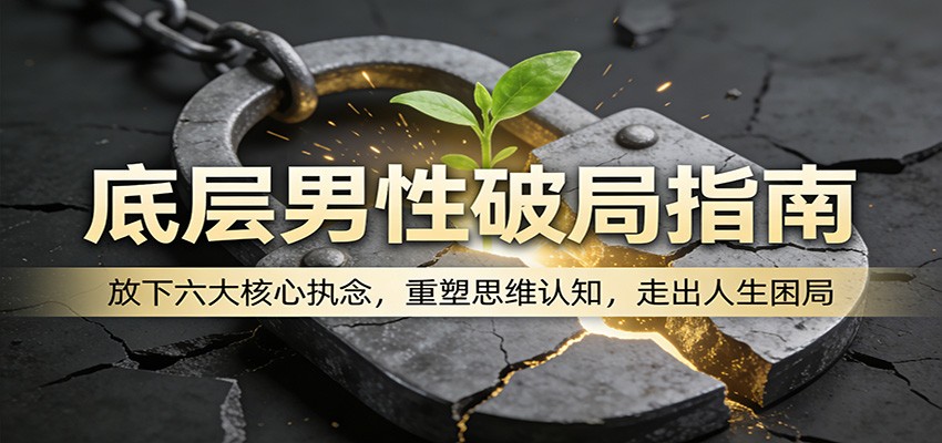 底层男性破局指南：放下六大核心执念，重塑思维认知，走出人生困局-550资源网|九公子网络科技