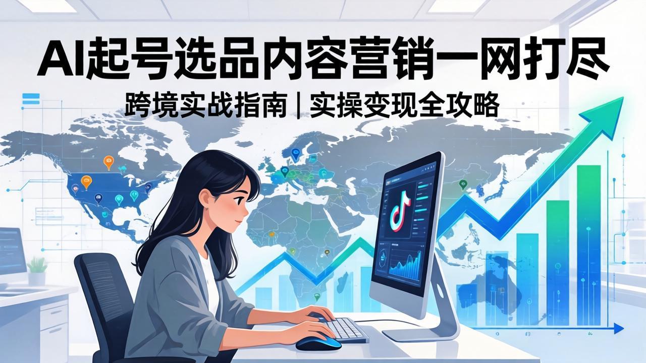 2026 TikTok 跨境AI实操:从零基础到变现全流程,AI起号选品内容营销一网打尽-550资源网|九公子网络科技