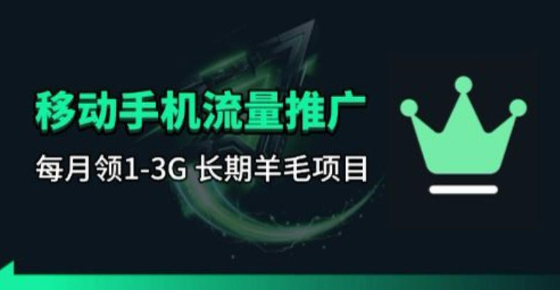 手机流量领取推广_每月一轮，刚需类的长期项目-550资源网|九公子网络科技